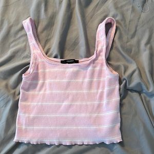 Forever 21 pink tank top crop top